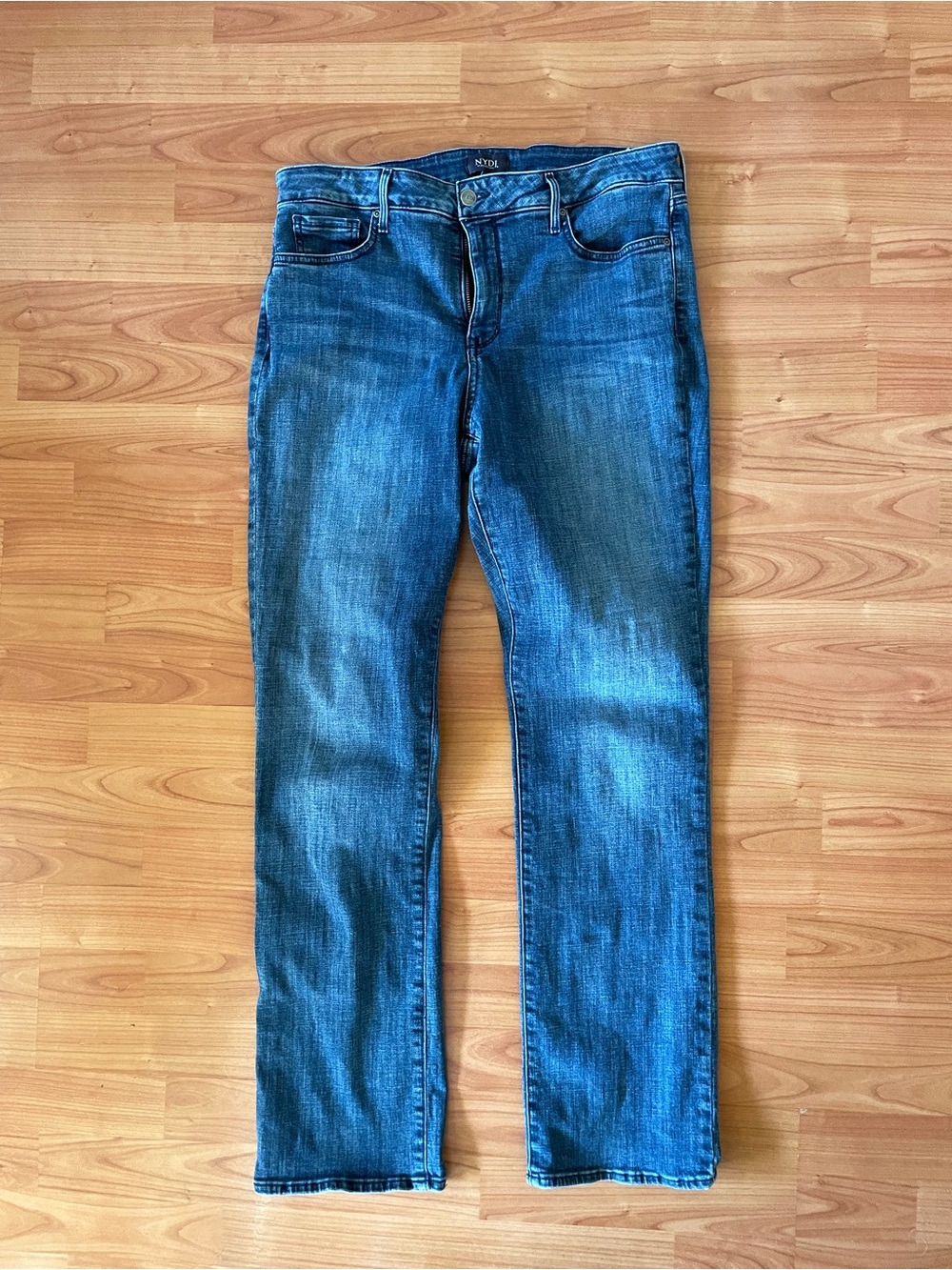 NYDJ Women's Blue Straight Leg Jeans